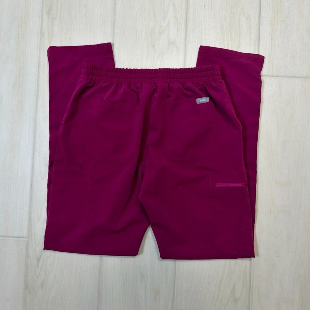 FIGS Dark Magenta Casma Top Yola Skinny Pants Scrub Set Medical Uniform Size XS - Picture 8 of 10
